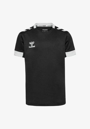 Hummel, HUMMEL HMLRUGBY JERSEY S/S KIDS UNISEX - T-shirts print - black