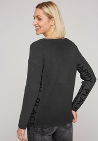 Soccx MIT INTARSIEN-LOGO - Strickpullover - black
