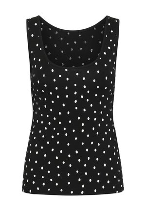 Kaffe, KABELLA TOP - Top - black deep chalk dot