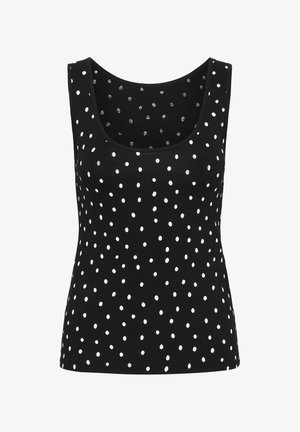 Kaffe, KABELLA TOP - Top - black deep chalk dot