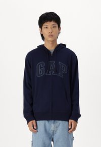 GAP HERITAGE LOGO - Mikina so zipsom - tapestry navy