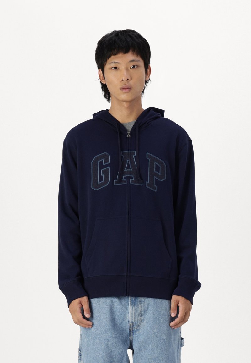 GAP HERITAGE LOGO - Mikina so zipsom - tapestry navy