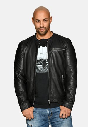 SCHLICHT - Leather jacket - black