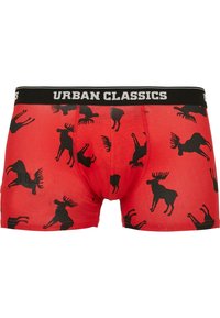 Urban Classics 3 PACK - Boxerbriefs - red plaid aop+moose aop+blk