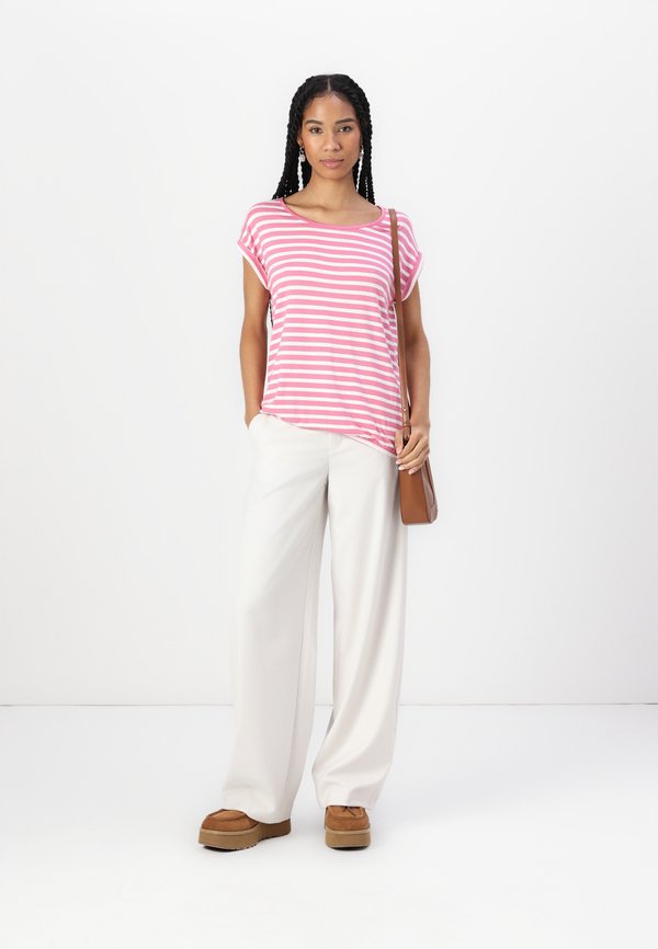 PRINTED AND STRIPED - Print T-shirt4