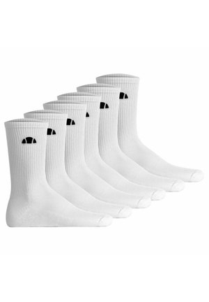 UNISEX 6ER PACK - ALACRE CREW LOGO EINFARBIG - Socken - weiß