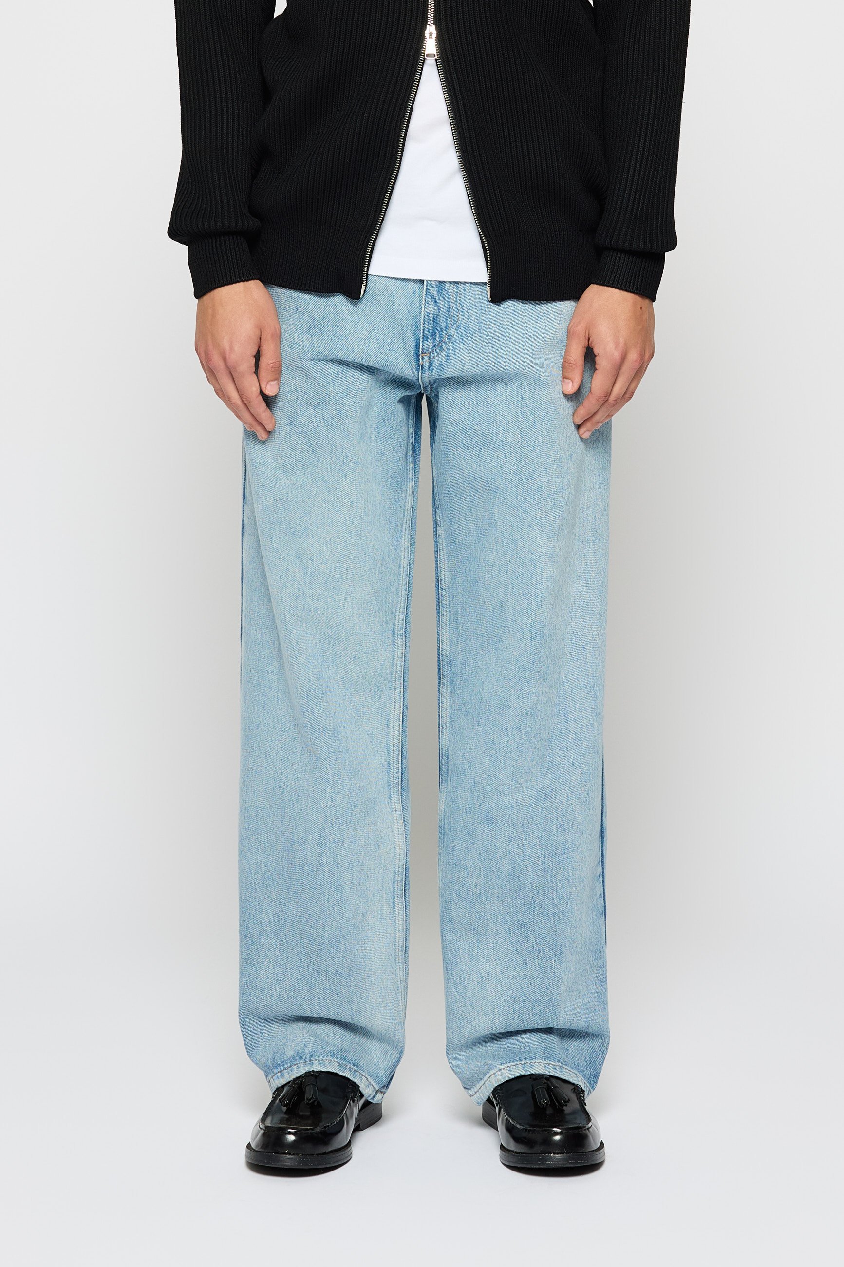 EIGHTYFIVE RELAXED FIT UNISEX - Baggy Jeans - baby blue/light-blue 