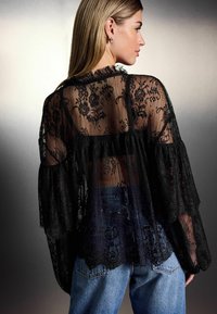 Next EMBELLISHED SHEER - REGULAR FIT - Skjortebluser - black