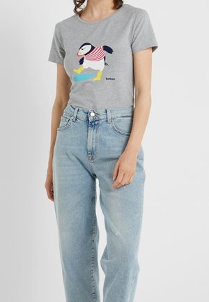 T-shirt imprimé - mottled grey