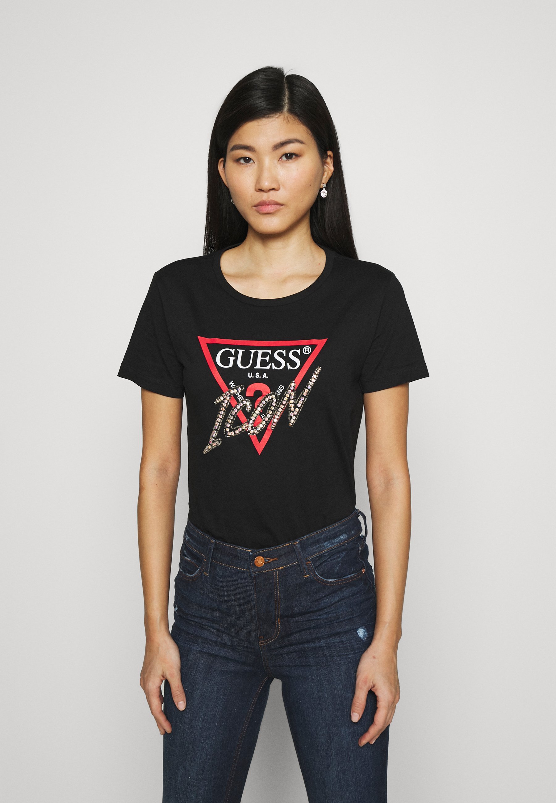 pic Icon T Shirt icon tee t shirt print jet black