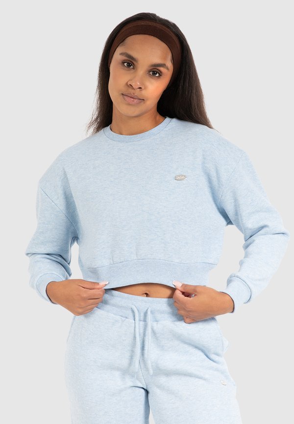 CROP AMELIA - Sweatshirt - hellblau melange