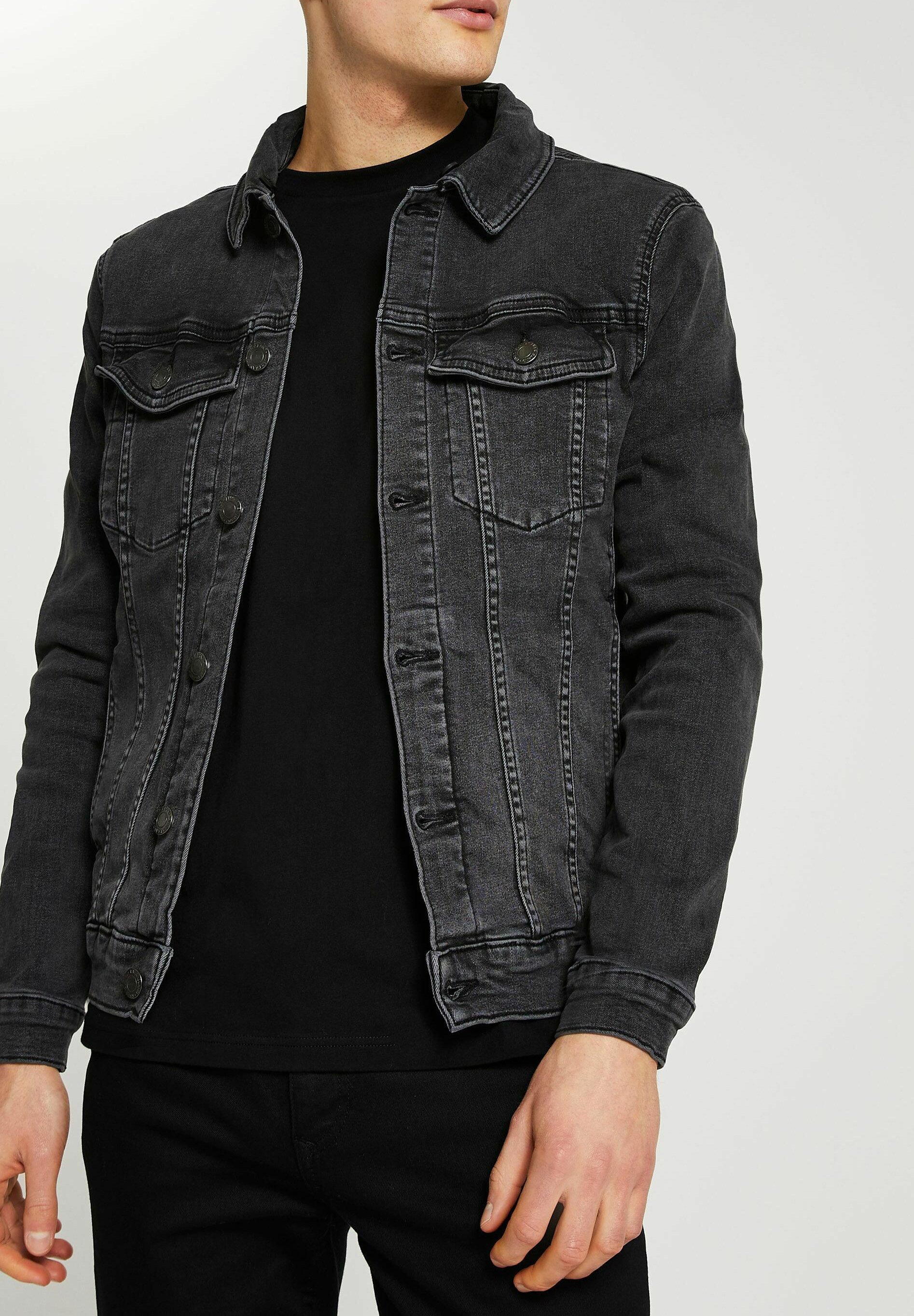 River Island Denim jacket - black 