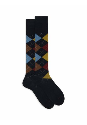 LUNGHE FANTASIA INTARSIO - Kniestrümpfe - metallic blue