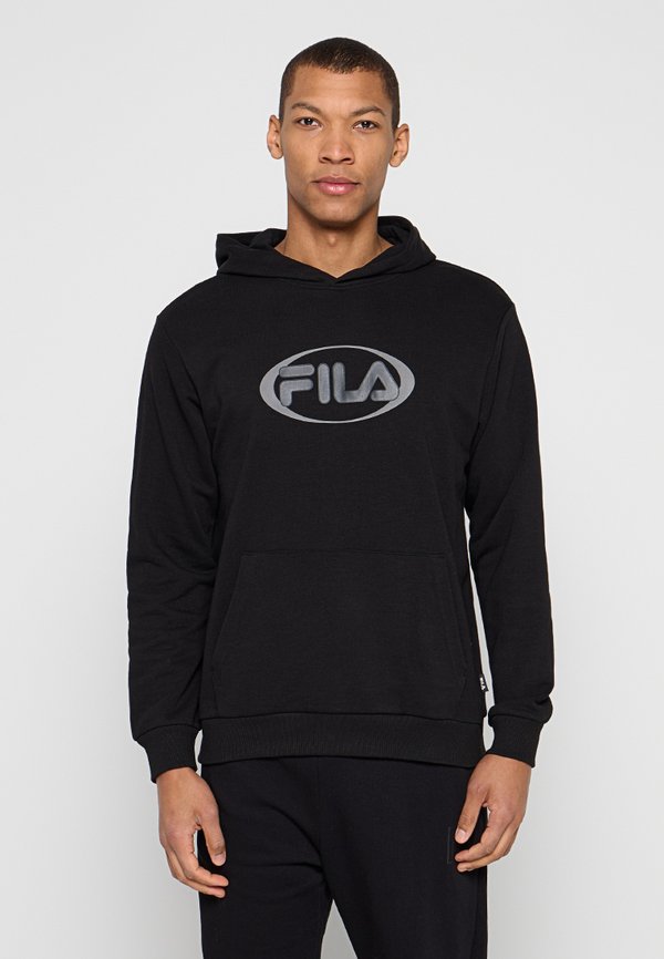 FILA RELAXED FIT - Bluza z kapturem - czarny