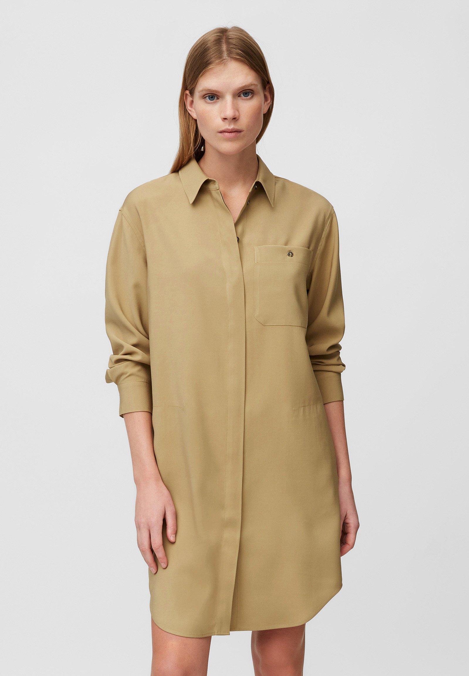 Marc O'Polo DRESS CUFFED SLEEVE - Blusenkleid - sandy beach/beige -  Zalando.de
