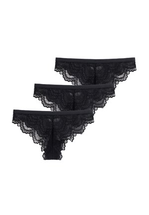 MIA PACK OF 3 - G-strenge - black black black