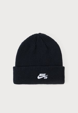 TERRA BEANIE UNISEX - Beanie - black/dark grey/white