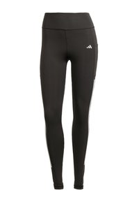 OPTIME 3-STRIPES FULL-LENGTH - Leggings - black