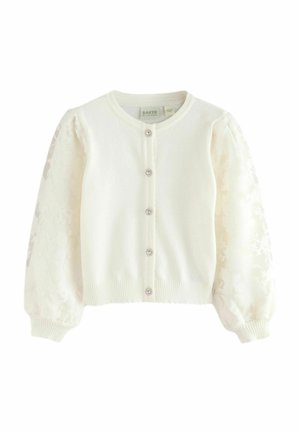 Baker by Ted Baker REGULAR FIT - FLORAL MESH - Strickjacke - white