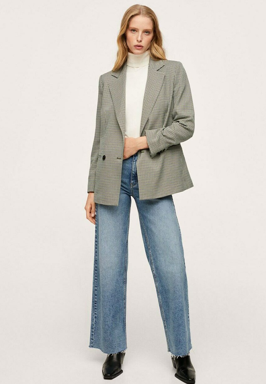 Mango KARIERTE - Blazer - grün/groen - Zalando.nl
