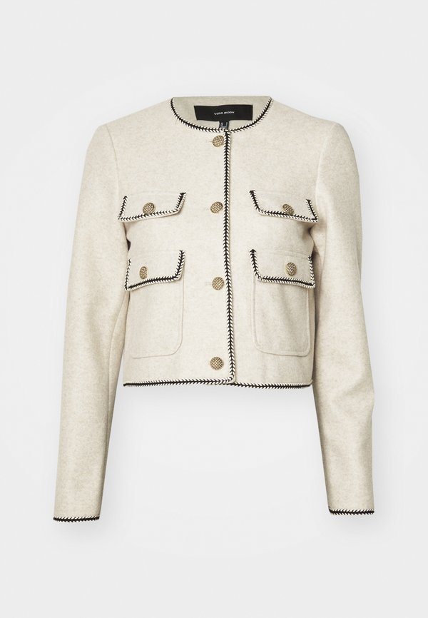 VMFORTUNEBAND SHORT JACKET - Summer jacket - oatmeal melange3