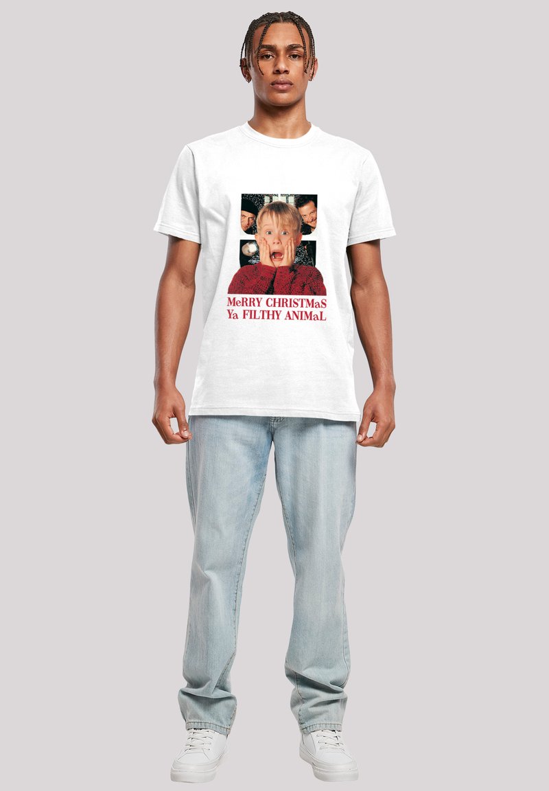 Kevin - Maglietta da donna con scritta Allein Zuhause - Natale