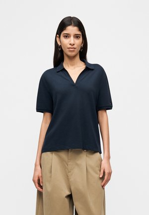 Tommy Hilfiger RELAXED FIT OPEN PLACKET PIQUE POLO SHIRT - Polo - dark night navy