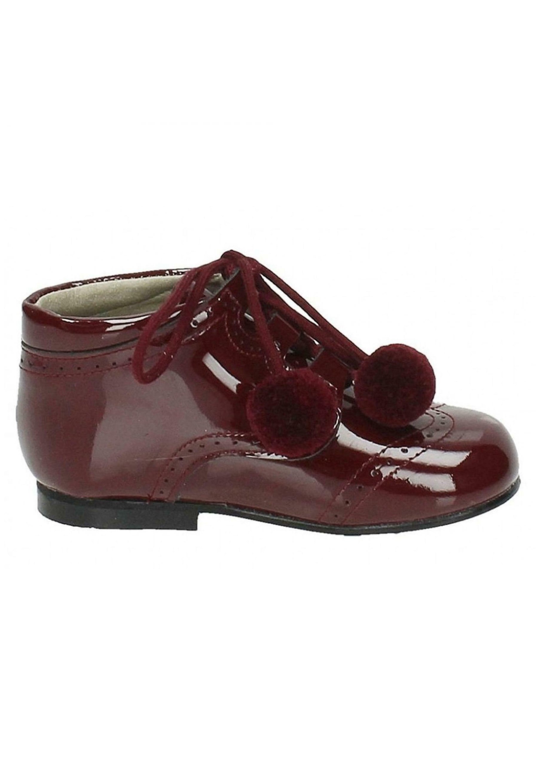 Colores INGLESITA CON POMPONES - Zapatos de bebé - charol burdeos/burdeos -  Zalando.es