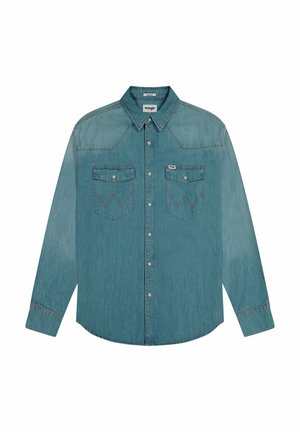 Wrangler LONG SLEEVE WESTERN LOOSE FIT - Overhemd - authentic medium