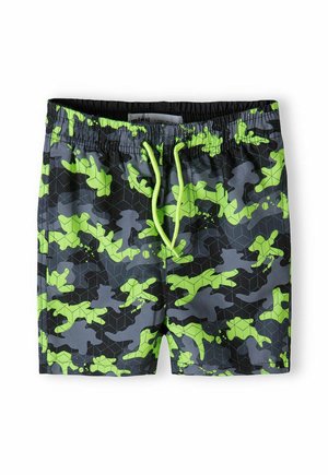 ALL OVER PRINT - Surfshorts - light green black