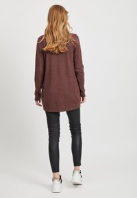 VILA VIRIL OPEN CARDIGAN - Cardigan - puce