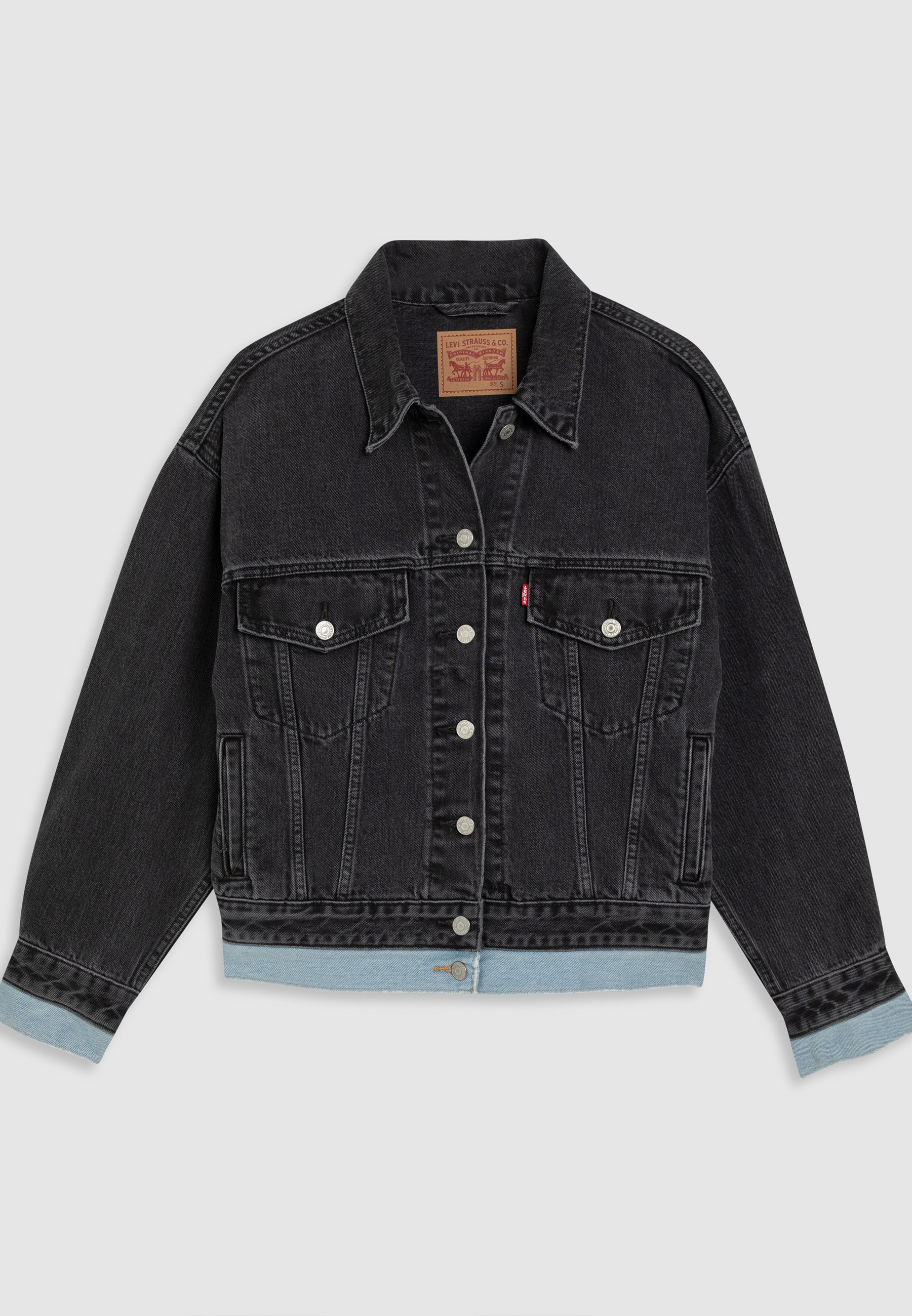 Levi's® 90S TRUCKER DOUBLE - Denim jacket - layer cake/black