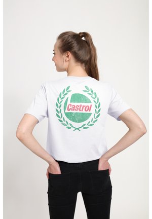 Henry Tiger CASTROL WREATH - T-shirts print - white