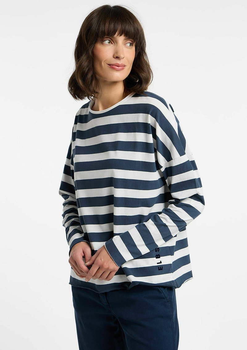 Elbsand LONGSLEEVE MILIA - Long sleeved top - fog (214)