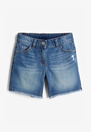 FRAYED HEM - Shorts vaqueros - blue