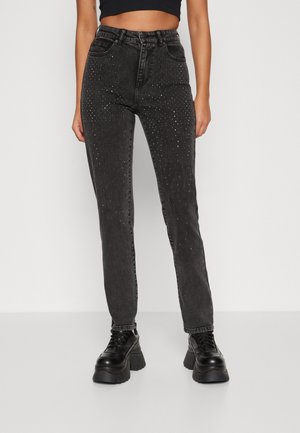 ONLY ONLEMILY - Straight leg jeans - washed black