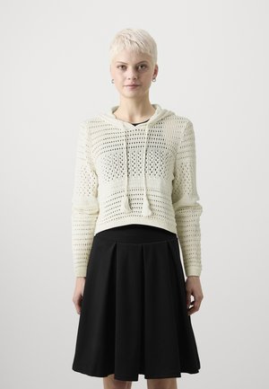 ONLY Petite ONLVILDE LIFE STRUCTURE HOOD - Kapuzenpullover - ecru