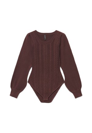 Calliope, T-SHIRT TINTA UNITA - Strickpullover - marrone