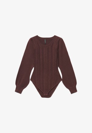 Calliope, T-SHIRT TINTA UNITA - Strickpullover - marrone