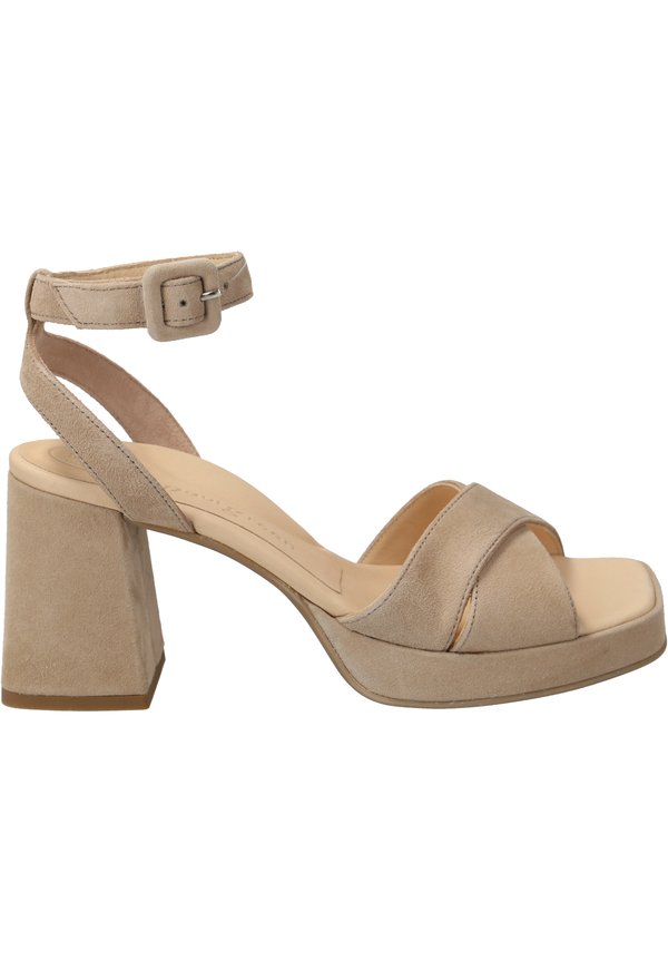 Plateausandalette - beige