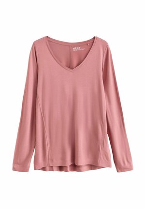REGULAR FIT - SLOUCH V-NECK  - Pitkähihainen paita - rose pink