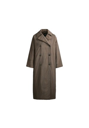 OYSHO, LONG DOUBLE-BREASTED FELLEX® AEROGEL PADDED JACKET - Manteau d'hiver - dark khaki
