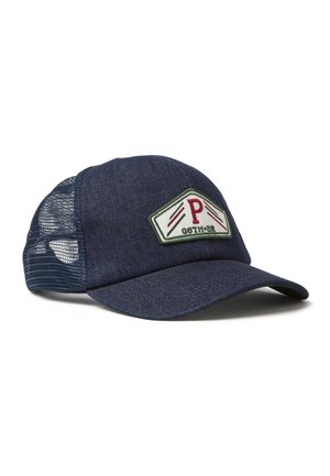 WITH ADJUSTABLE VISOR AND PATCH - Cap - denim blue