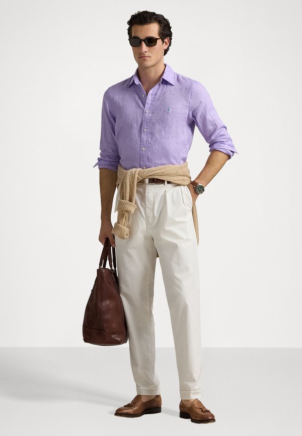 CUSTOM FIT LINEN SHIRT - Shirt - powder purple3