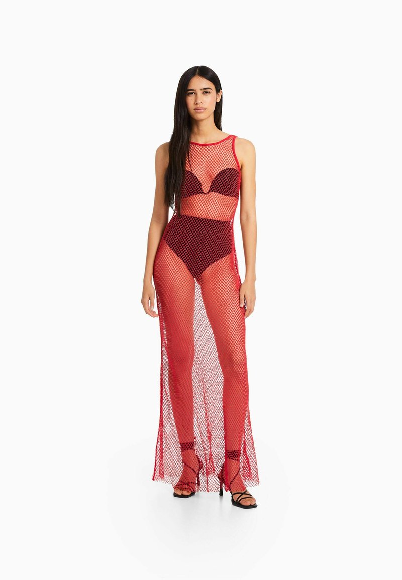 Bershka Maxi-jurk rood Bershka Maxi-jurk rood