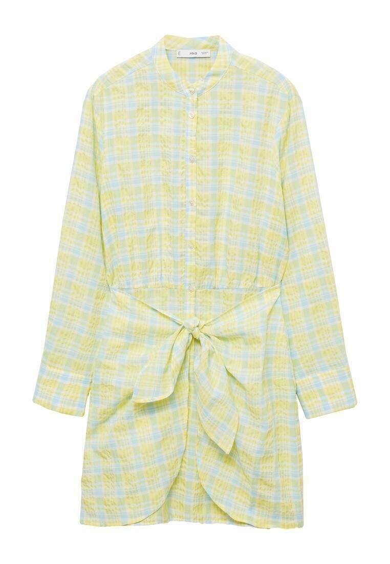 Mango Blousejurk lichtgeel