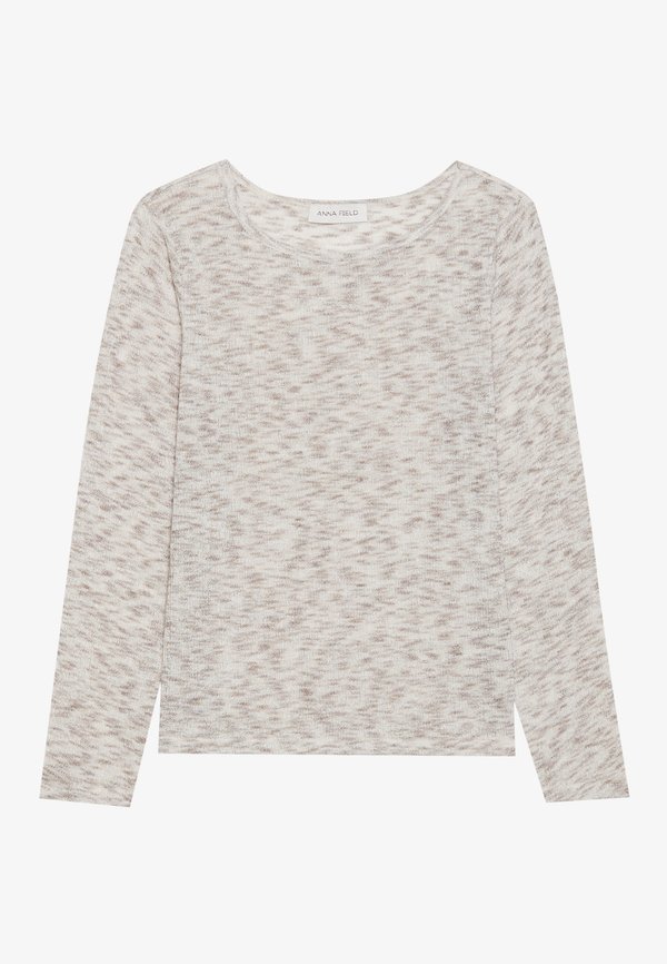 Long sleeved top - mottled beige3
