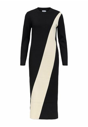 Object, MAXI DRESS KNITTED - Maxikjoler - black