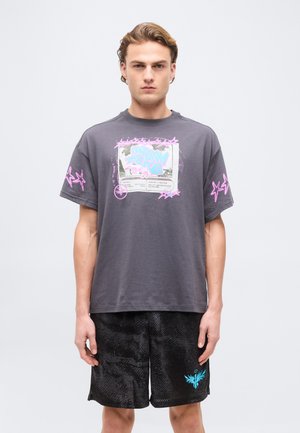 MELO X HIVE  TEE II - T-Shirt print - dusky gray