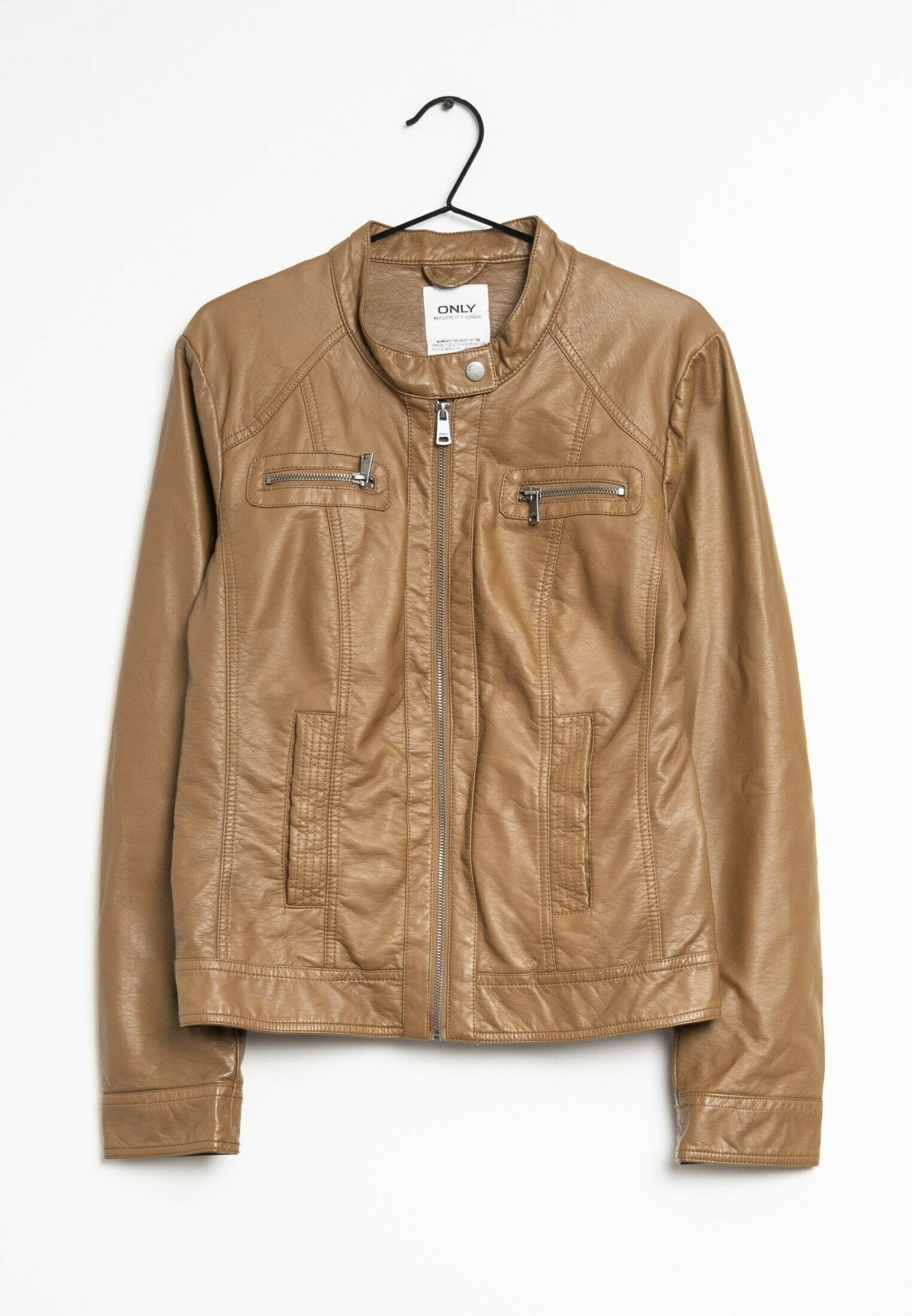 Only Bandit Only Lederjacke Dunkelbraun ONLY Lederjacke Brown